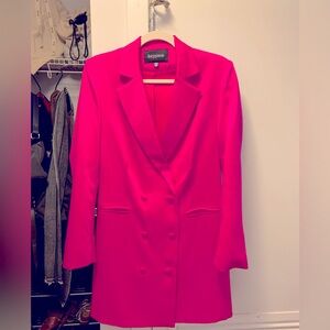 Women's Lucy Paris Hot Pink Blazer Dress